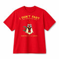 I Don't Fart Funny Rooster Graphic T-Shirt, Retro Humor Cotton Tee, Unisex Casual Short Sleeve Shirt Gift