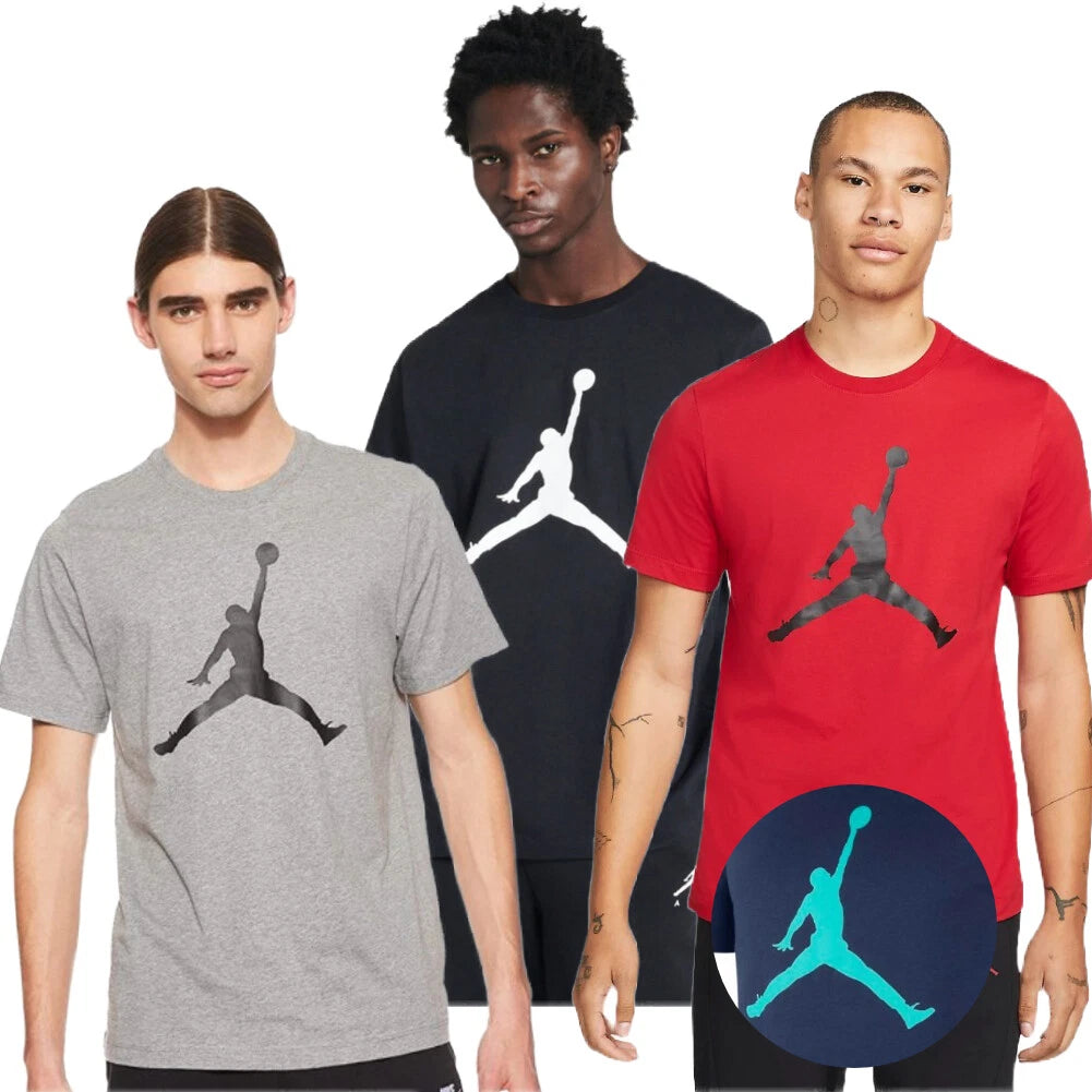 Jordan Men's Jumpman Active Short Sleeve T-Shirt, Athletic Basketball Crew Neck Tee, Performance Casual Sports Shirt