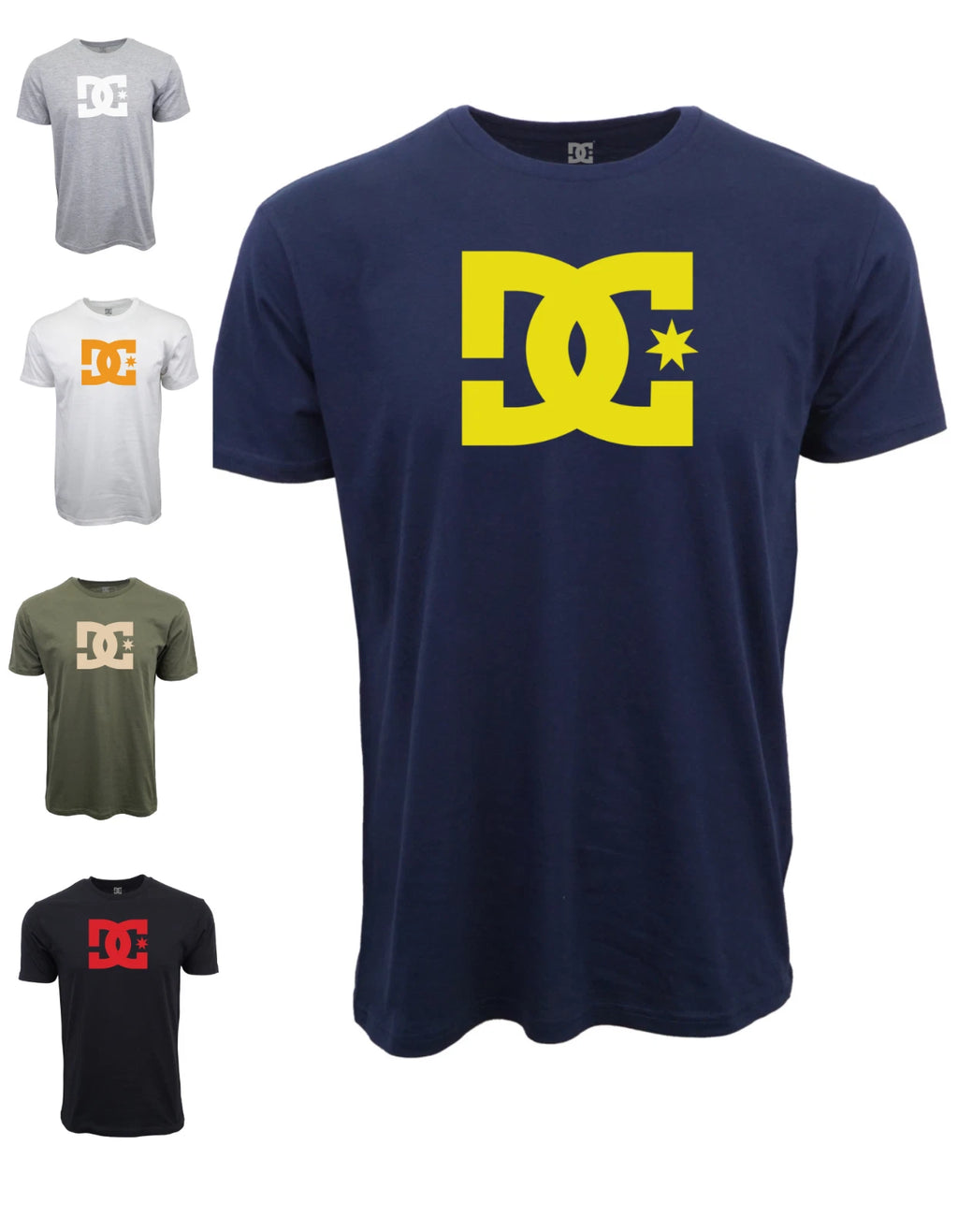 DC Shoes Star Logo Graphic T-Shirt, Men's Short Sleeve Casual Tee, Skateboard Streetwear Shirt with Multiple Color Options