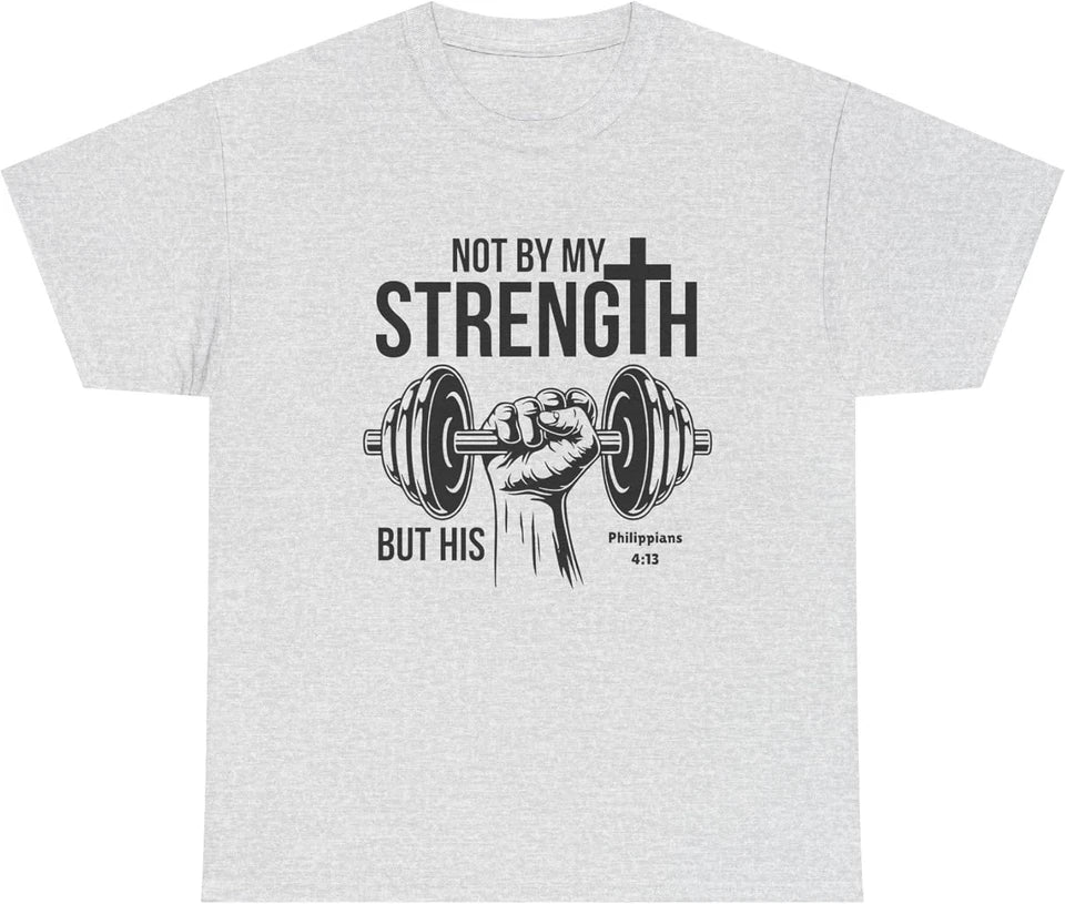 Christian Gym Motivational T-Shirt, Faith Inspired Workout Graphic Tee, Inspirational Fitness Shirt Gift for Men & Women