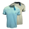 Nautica Men's Performance Short Sleeve T-Shirt, Green & Blue Athletic Casual Tee, Moisture-Wicking Shirt for Everyday Wear